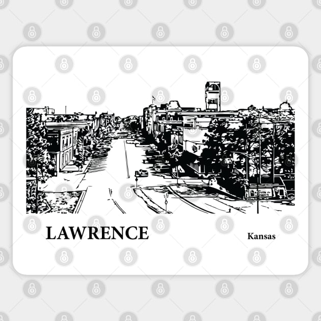 Lawrence Kansas Sticker by Lakeric